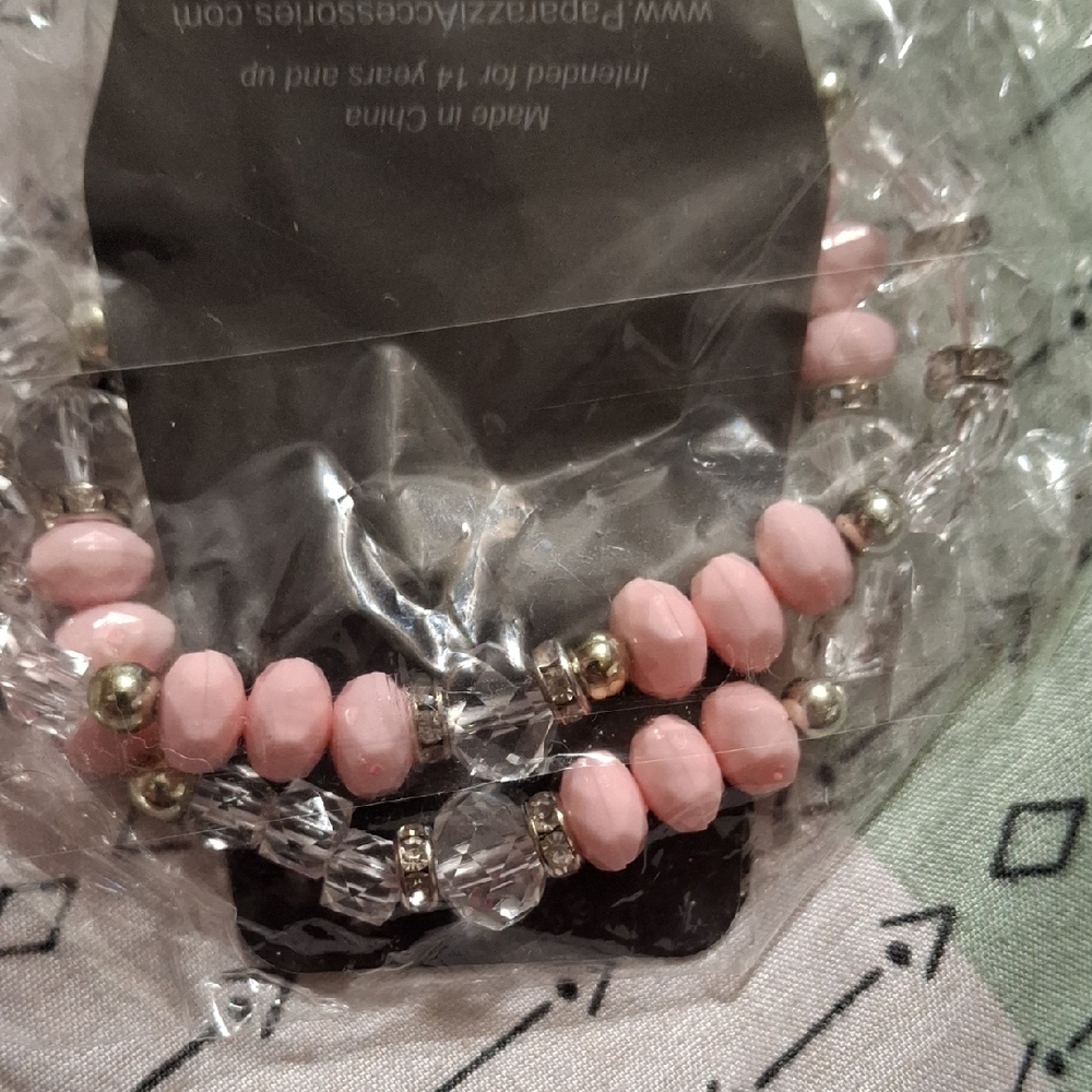 Paparazzi Pink and Silver Bracelet Set